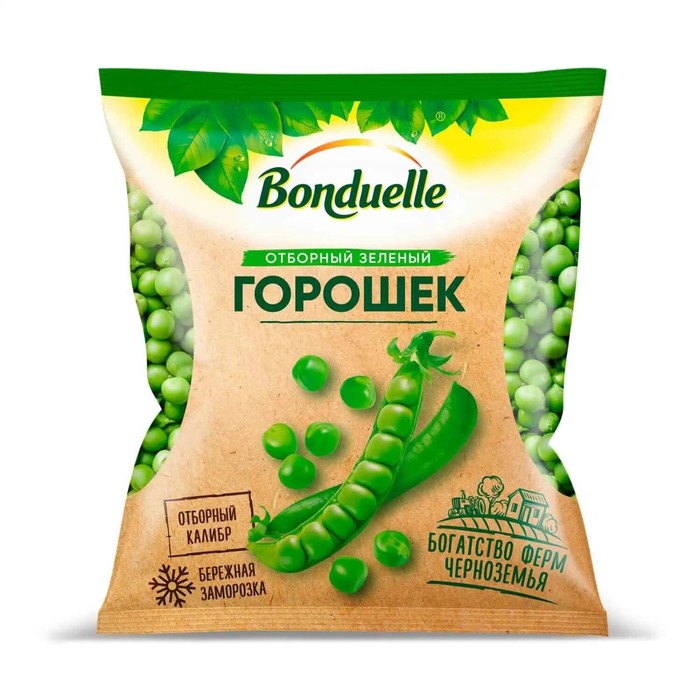 

Горошек зелёный BONDUELLE 400г замороженный