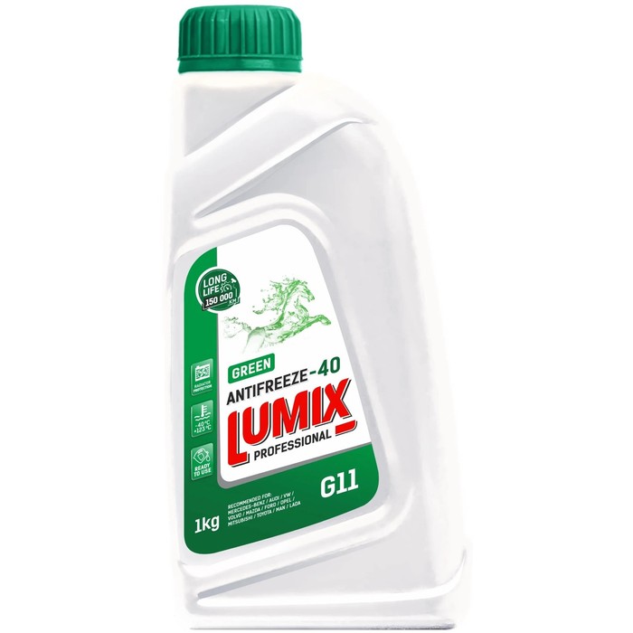 Антифриз Lumix Green G11, цвет зелёный, 1 кг 205409h