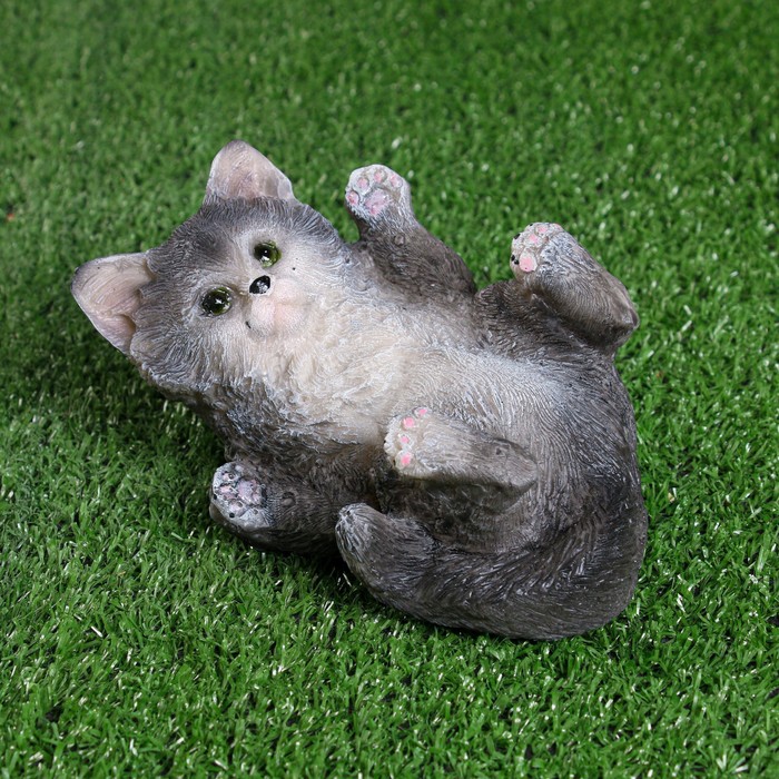 Садовая фигура Игривый котенок 16,5х9,5х10см подвесные игрушки умка игривый котенок