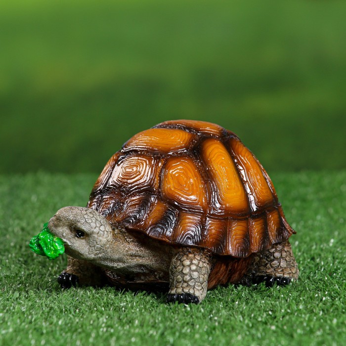 фото Садовая фигура "черепаха" маленькая, 9х10х16см хорошие сувениры