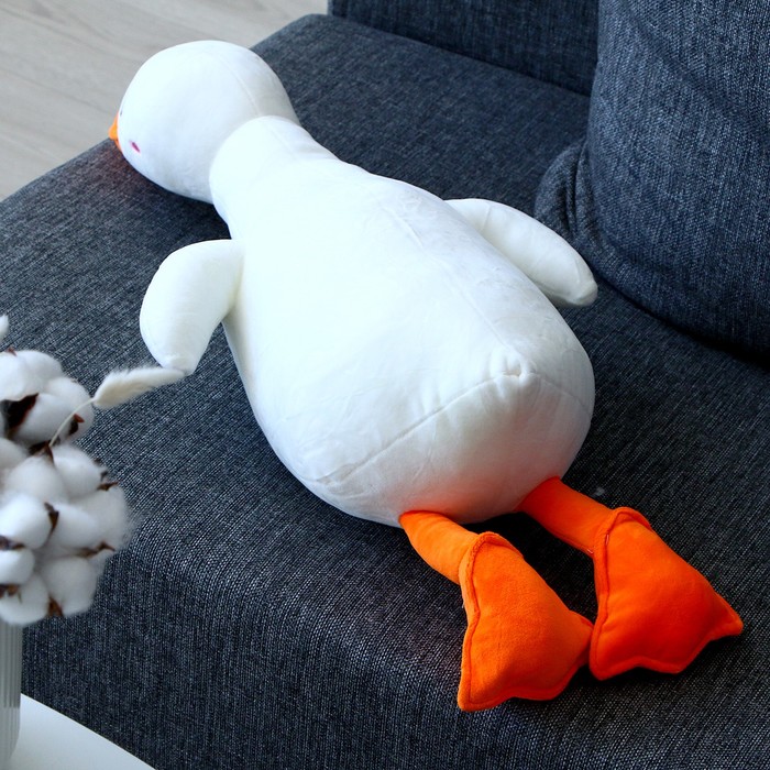 фото Мягкая игрушка-подушка «утка», 60 см, цвета микс