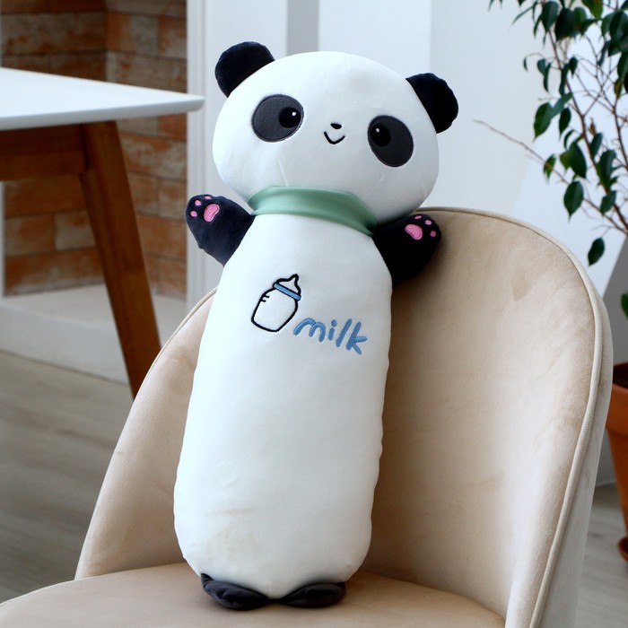 Мягкая игрушка-подушка «Панда», 50 см, цвет бело-чёрный мягкая игрушка подушка панда 50 см цвет бело чёрный