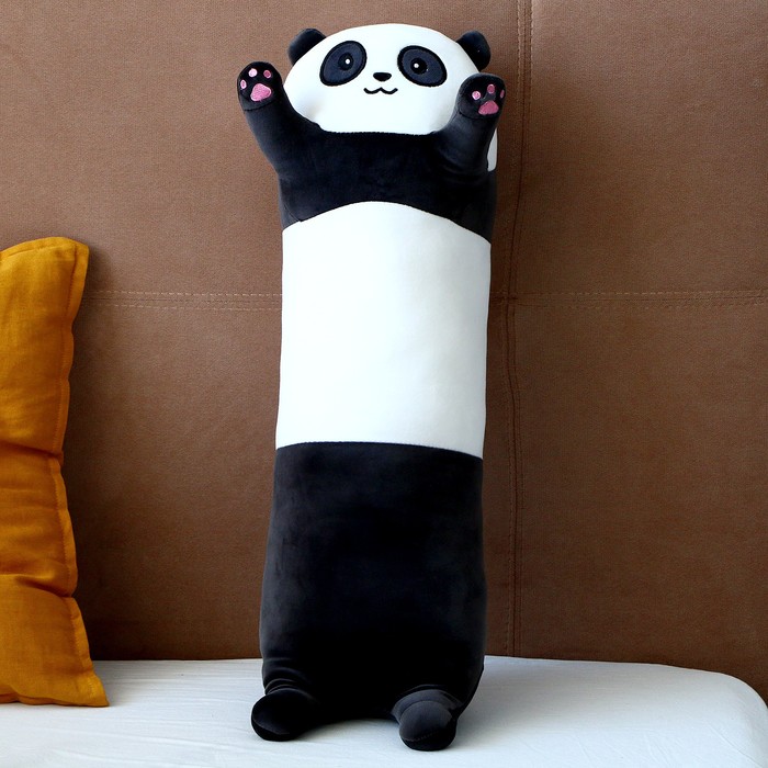 Мягкая игрушка-подушка «Панда», 70 см, цвет чёрно-белый мягкая игрушка подушка панда 70 см цвет чёрно белый