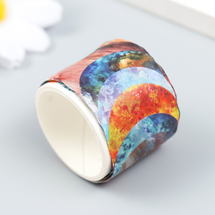 Клейкая лента бумага "Космос 4" набор 3 шт ширина 0,5; 2,9 см намотка 2,5 м 9468672