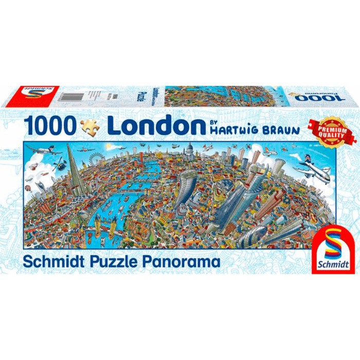 Пазл панорама «Хартвиг Браун. Панорама города - Лондон», 1000 элементов