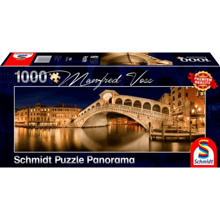 Пазл панорама «Манфред Восс. Мост Риальто», 1000 элементов пазл венеция мост риальто 2000 элементов