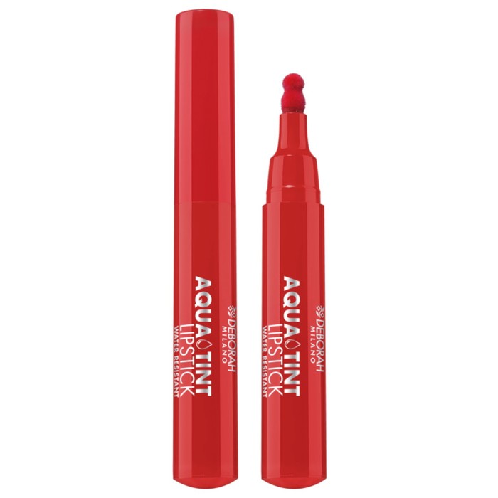 Тинт для губ Deborah Milano Aqua Tint Lipstick, тон 04 красный, 2.5 г