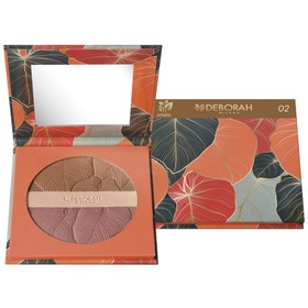 

Пудра бронзер Deborah Milano Tropical bronze, тон 02, 18 г