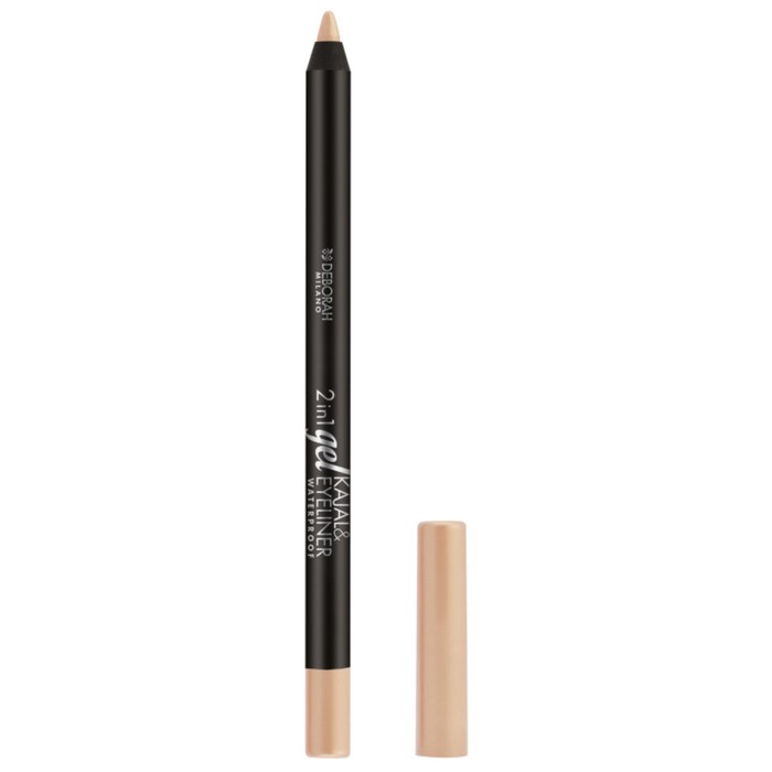 Карандаш для век гелевый Deborah 2в1 Gel Kajal & Eyeliner Pencil, тон 04 зелёный, 1.4 г