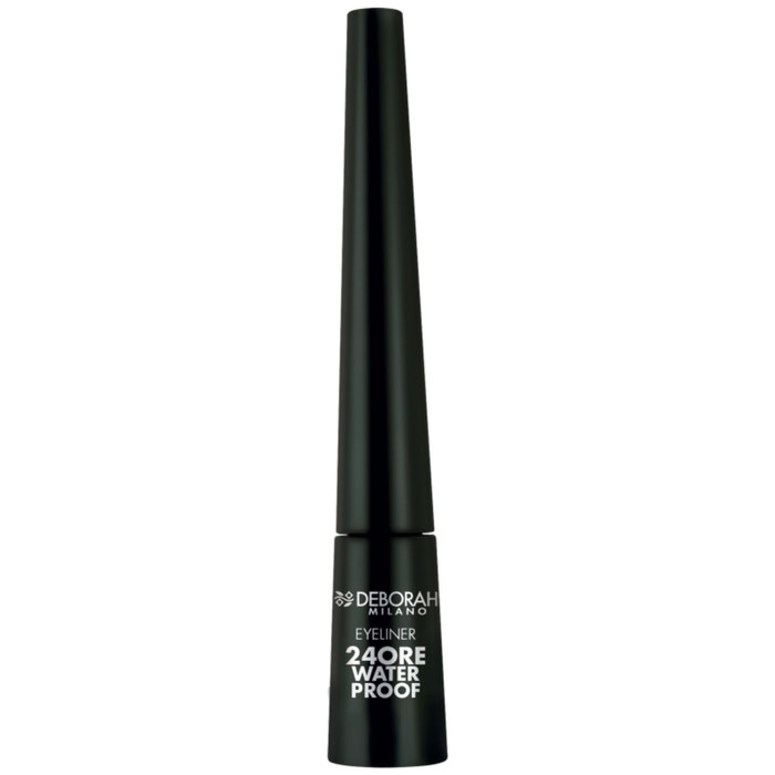 Подводка для век Deborah Eyeliner 24 Ore Waterproof, жидкая водостойкая, тон чёрный, 2.9 г