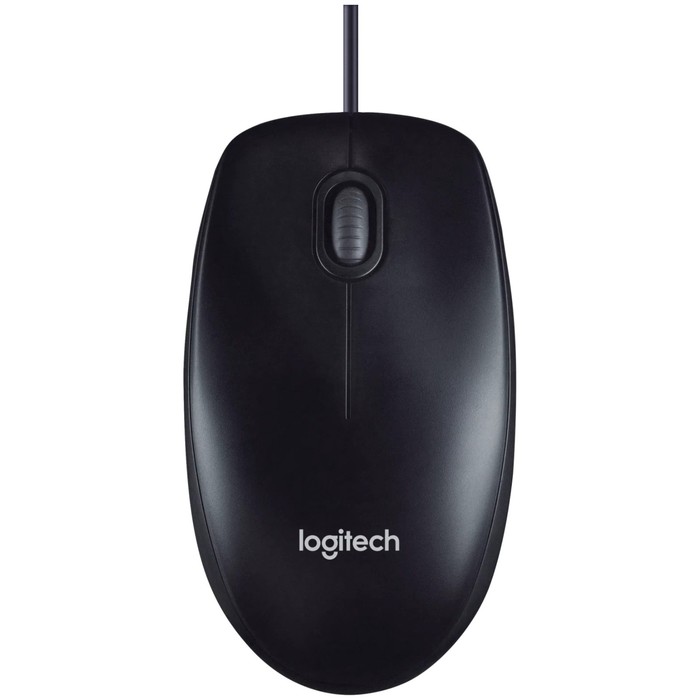 Мышь Logitech M90, проводная, оптическая, 1000 dpi, USB, чёрная