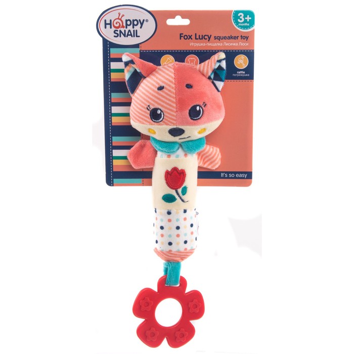 

Игрушка-пищалка Happy snail, лисичка «Люси»