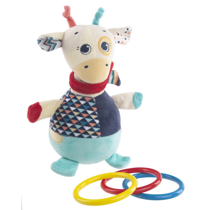 Развивающая игрушка-неваляшка Happy snail, жираф «Спот» крепитель happy snail жираф спот