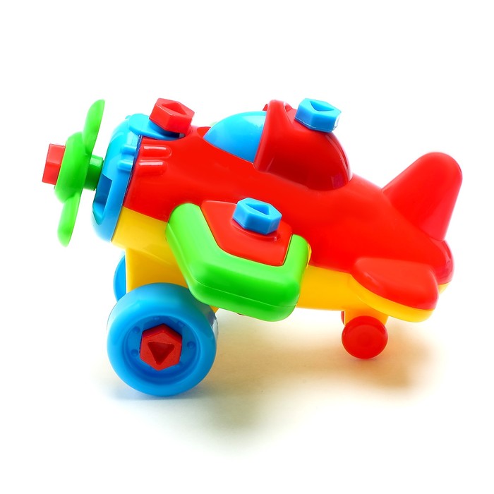 Конструктор для малышей «Самолётик», 20 деталей, цвета МИКС