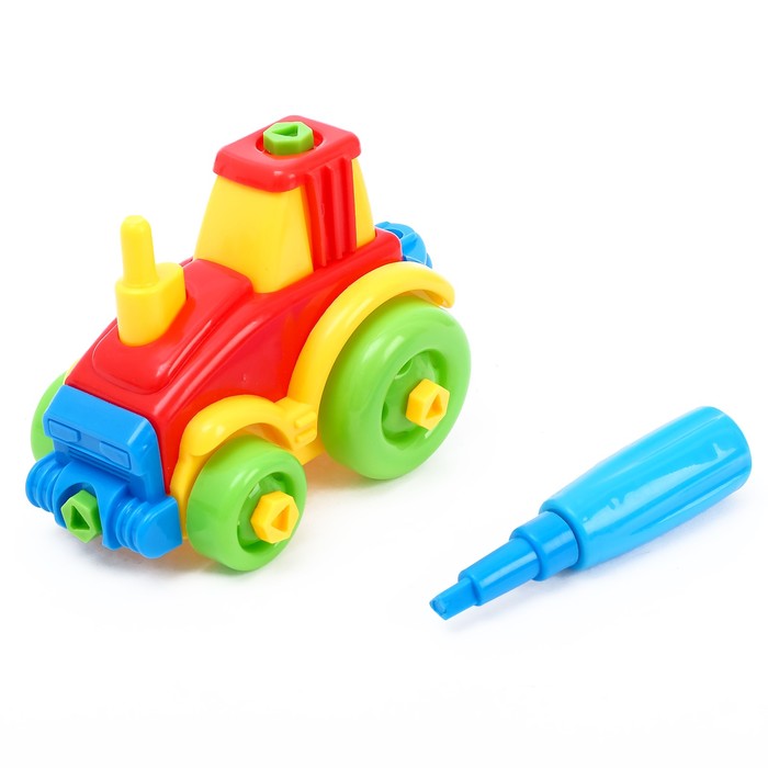 Конструктор для малышей «Трактор», 22 детали, цвета МИКС