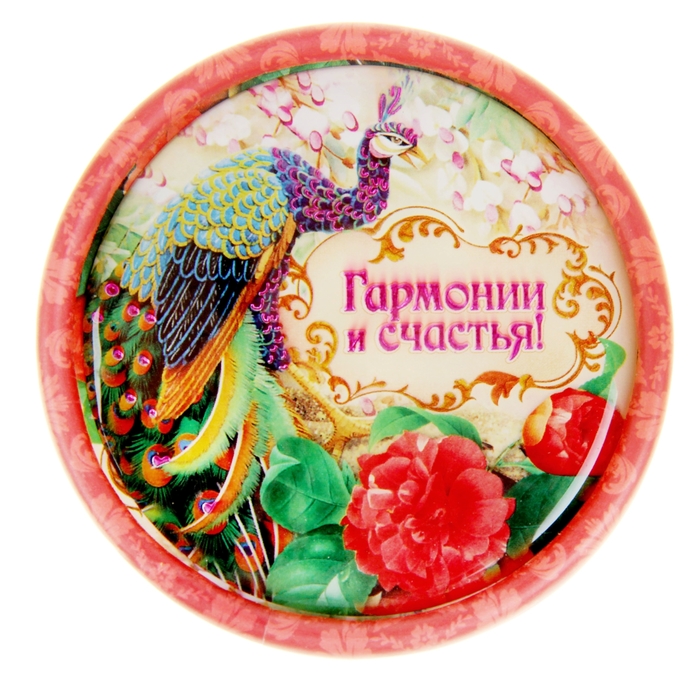 Мыльные лепестки в круглой коробке "Гармонии и счастья!"