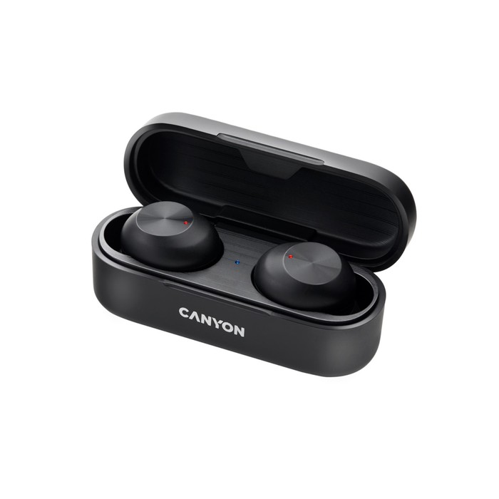 

Наушники Canyon TWS-1, вакуумные, микрофон, 45/300 мАч, handsfree, IPX4, черные