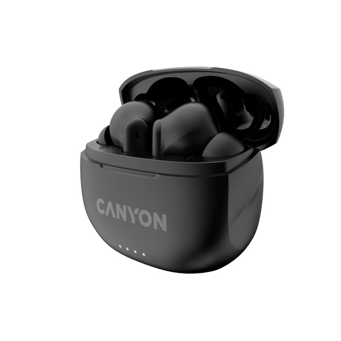 

Наушники Canyon TWS-6, вкладыши, микрофон, BT 5.3, 30/400 мАч, черные
