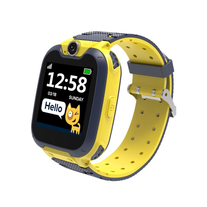 

Детские смарт-часы Canyon KW-31, сенсорные, 2G, MP3 плеер, камера, игры, звонки, желтые