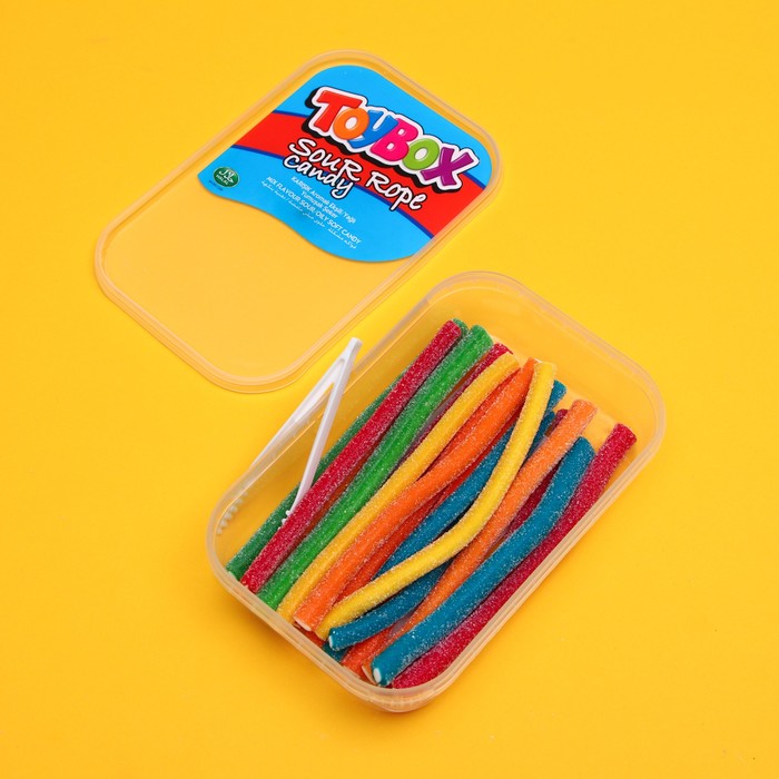 

Мармелад кислые верёвки TOYBOX LICORICE радуга, 200 г