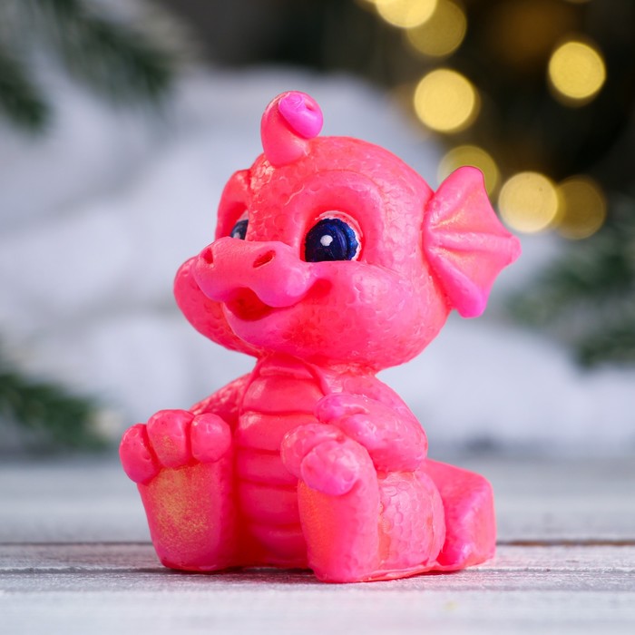 

Фигурное мыло "Дракоша Тоша" розовое, 85гр