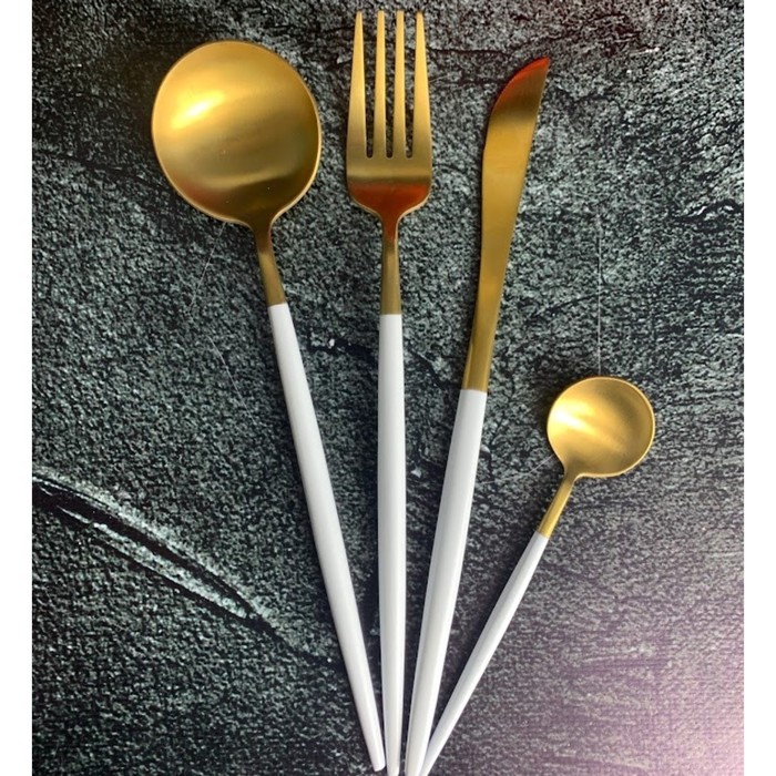 

Набор столовых приборов Lenardi Vivid, 24 предмета, цвет белый