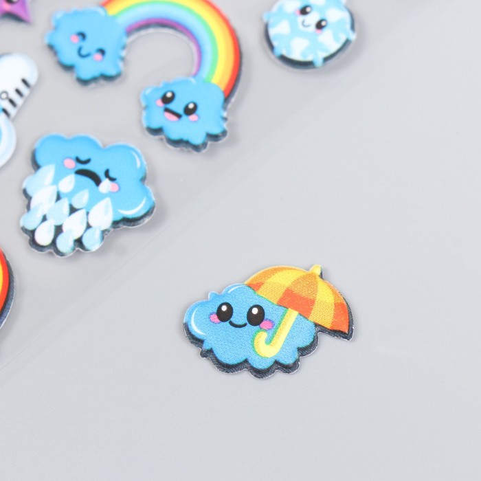 

Мягкие наклейки "Смайлики", 9,5х15 см, MP065