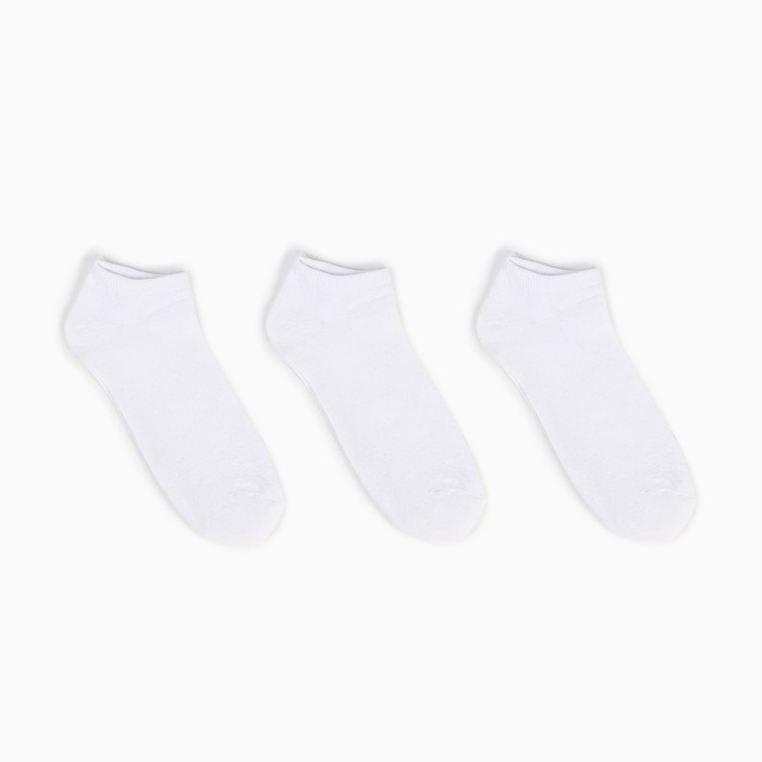 Набор мужских носков (3 пары), цвет белый, размер 42-43
