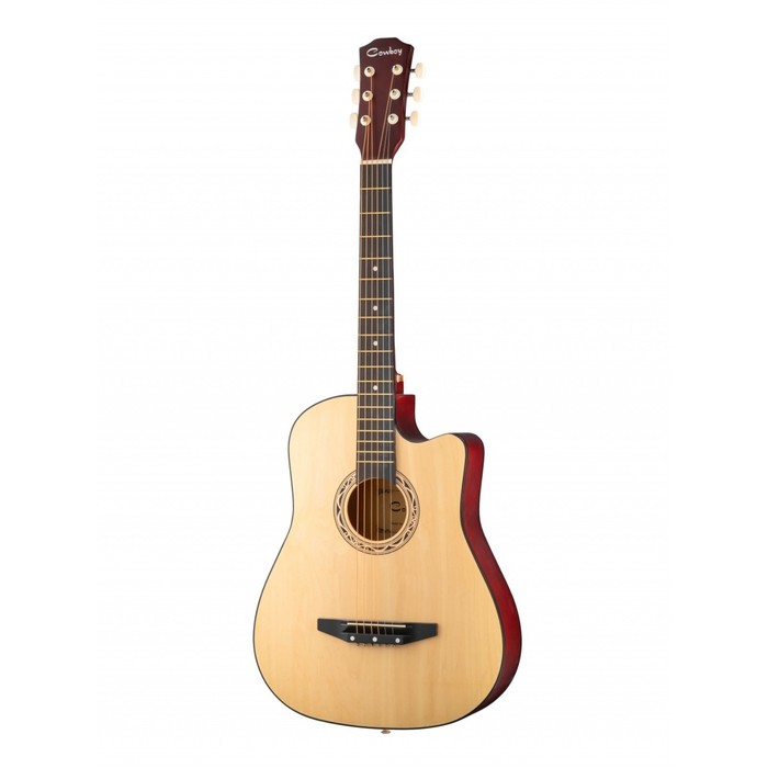 фото Акустическая гитара cowboy 38c-m-n, с вырезом, цвет натуральный foix