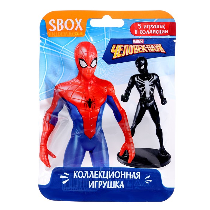 Игрушка в флоупаке «Человек-паук» Sbox Marvel игрушка чебурашка в флоупаке