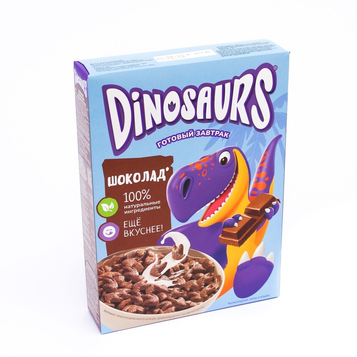 

Готовый завтрак DINO шоколадные лапы и клыки 220г
