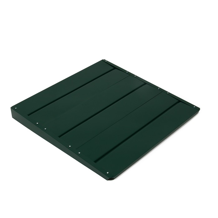 Крышка для компостера, 100 × 100 см, оцинкованная, зелёная