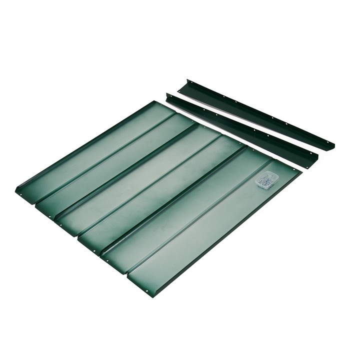 Крышка для компостера, 100 × 100 см, оцинкованная, зелёная