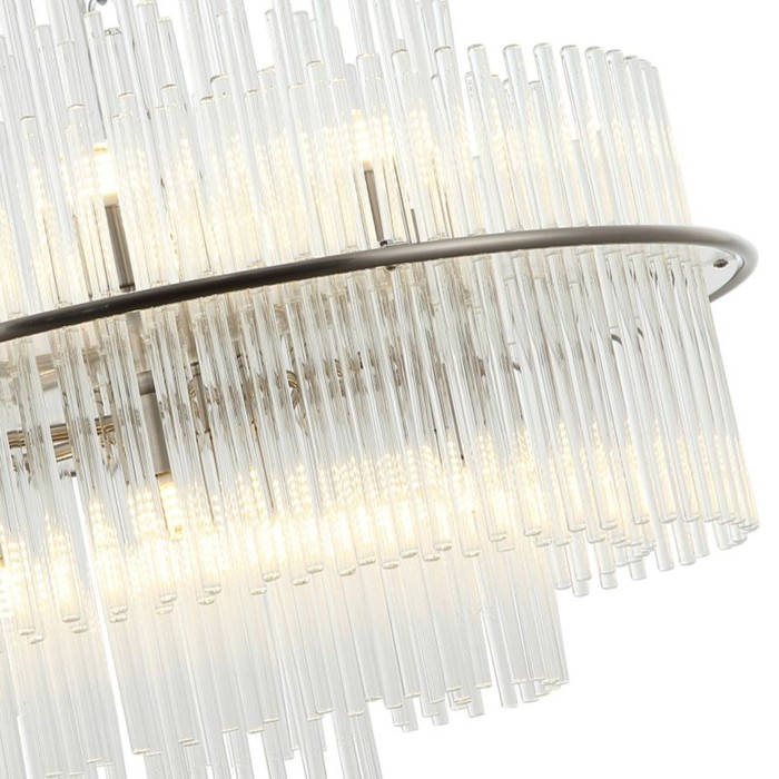 

Люстра подвесная Eclipse 13xG9 LED 5Вт, размер 60x60x63-150 см, цвет никель
