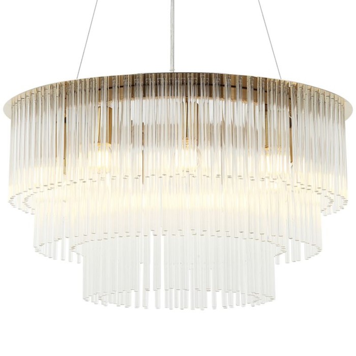 

Люстра подвесная Imposio 9xE14 40Вт, размер 60x60x45-150 см, цвет бронза