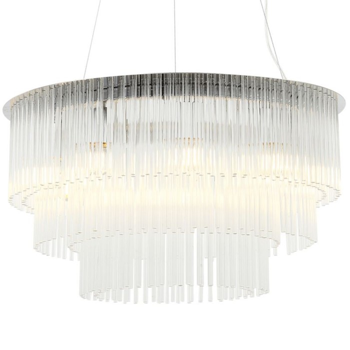 

Люстра подвесная Imposio 9xE14 40Вт, размер 60x60x45-150 см, цвет хром