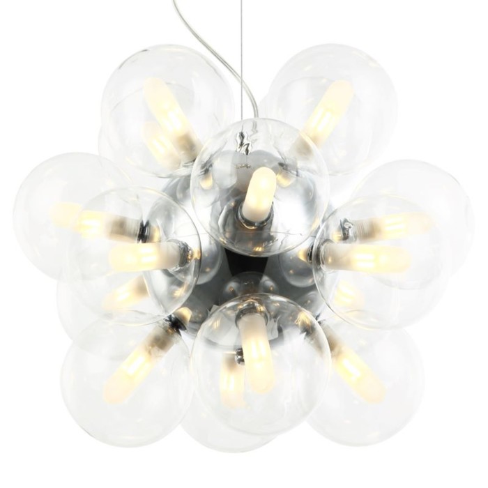 

Люстра подвесная Roxie 16xG9 LED 5Вт, размер 45x45x49-150 см, цвет хром