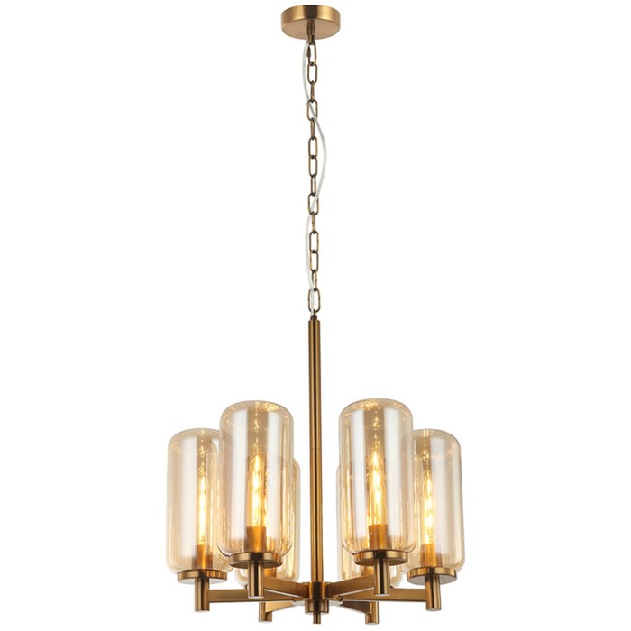 

Люстра подвесная Stilfort Bauers 6xE27 40Вт, размер 60x60x71,5-150 см, цвет бронза