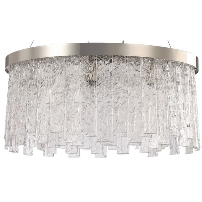 

Люстра подвесная Stilfort Frostyle 8xE14 40Вт, размер 60x60x40-100 см, цвет глянцевый никель