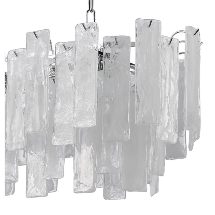 

Люстра подвесная Stilfort Glowice 10xE14 40Вт, размер 90x30x50-80 см, цвет хром