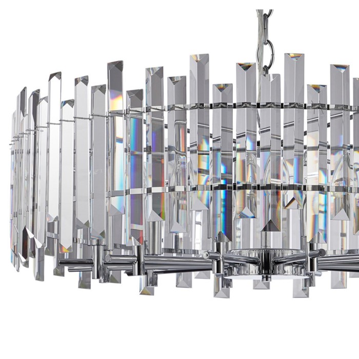

Люстра подвесная хрустальная Feeriya 12xE14 40Вт, размер 80x80x42,5-97 см, цвет хром
