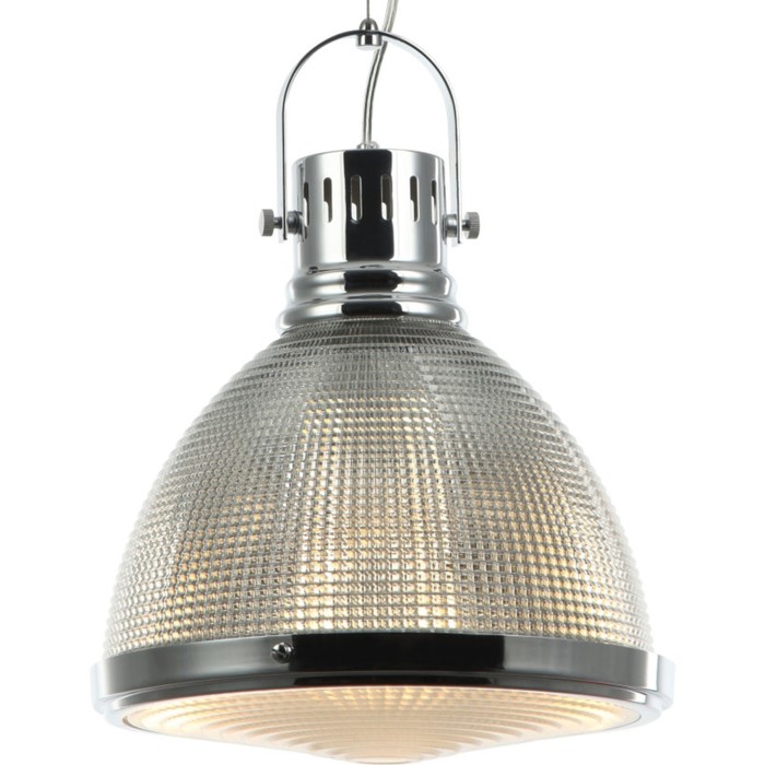 

Светильник подвесной Shiner 1xE27 40Вт, размер 31x31x44,5-150 см, цвет хром