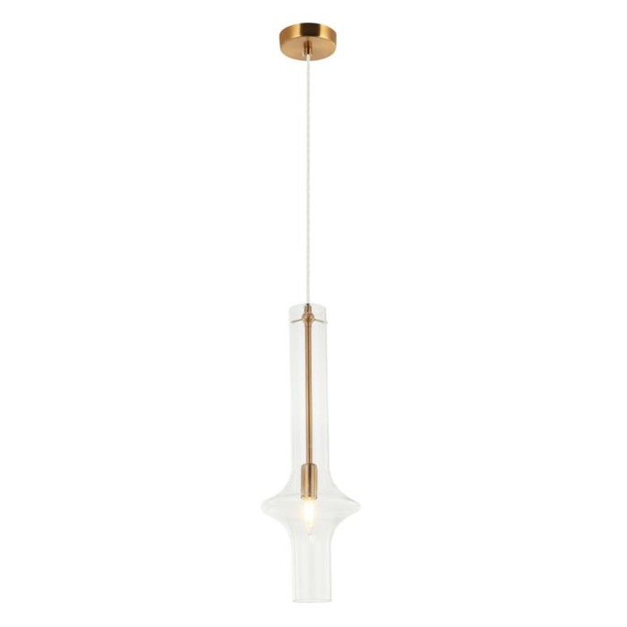 Светильник подвесной Glaso 1xЕ14 40Вт, размер 18x18x57-150 см, цвет бронза