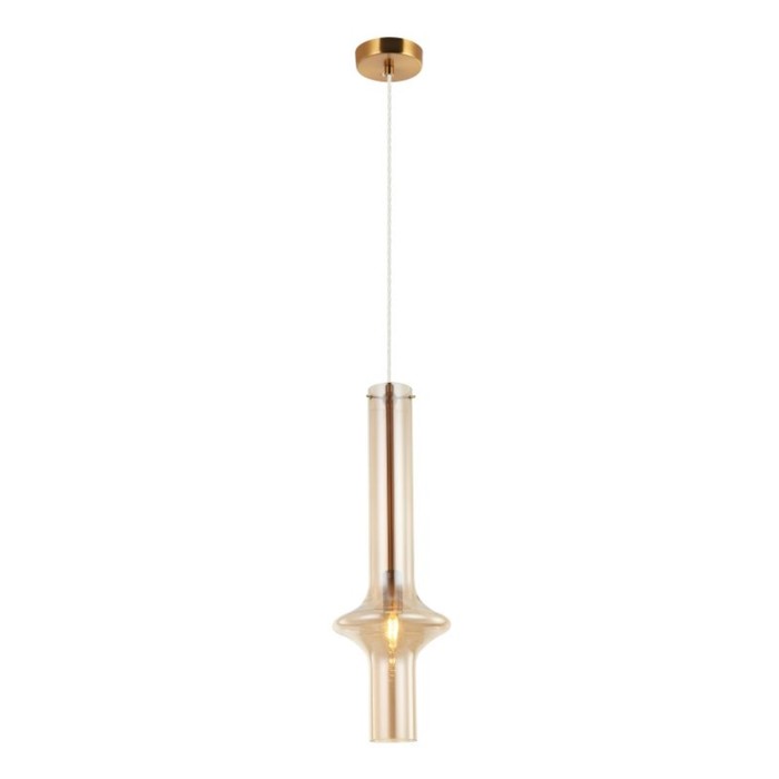 Светильник подвесной Glaso 1xЕ14 40Вт, размер 18x18x57-150 см, цвет бронза
