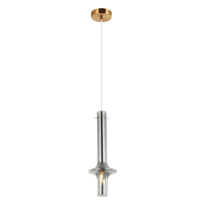

Светильник подвесной Glaso 1xЕ14 40Вт, размер 14,5x14,5x47-150 см, цвет бронза