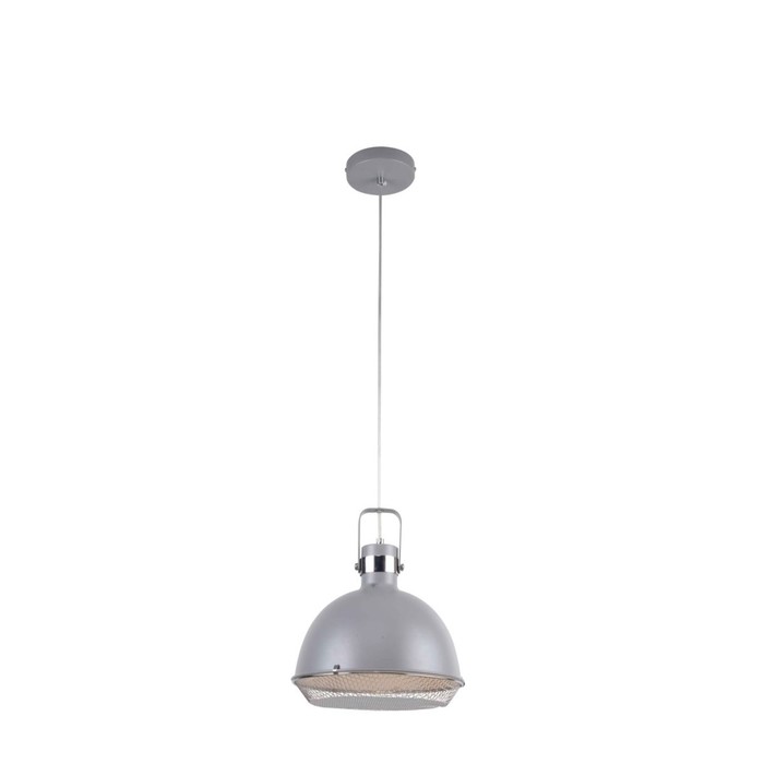 Светильник подвесной Oregon 1xE14 40Вт, размер 25x25x33,5-100 см, цвет серый и хром