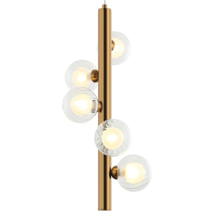 

Светильник подвесной Shardin 5xG9 LED 27x27x61-150 см, цвет бронза