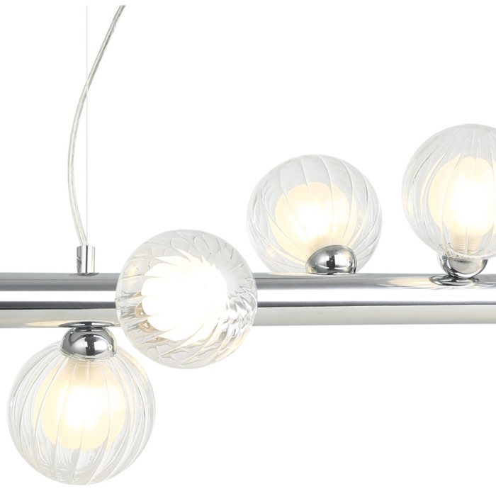 

Светильник подвесной Shardin 8xG9 LED 100x28x32-150 см, цвет хром