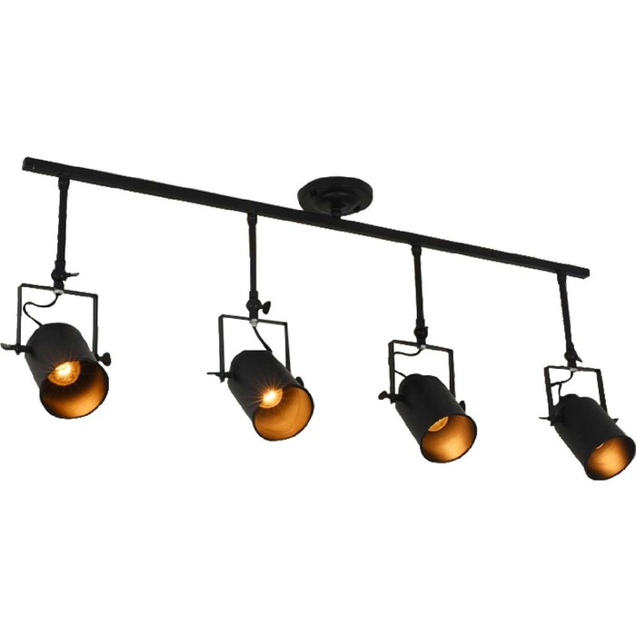 

Спот Neider 4xE27 40Вт, размер 106x10,7x36 см, цвет чёрный