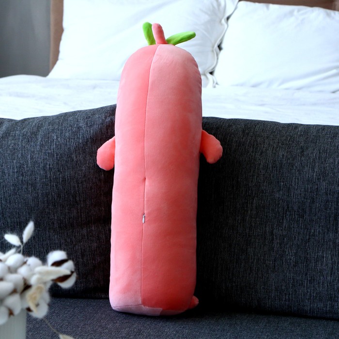 фото Мягкая игрушка-подушка «персик», 65 см, цвет розовый